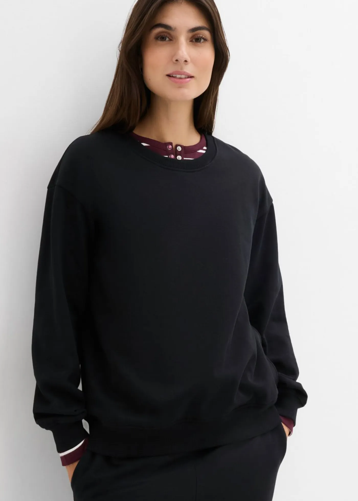 Best Sudadera premamá/de lactancia 2 en 1 de algodón orgánico puro Mujer Premamá