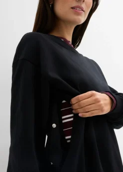 Best Sudadera premamá/de lactancia 2 en 1 de algodón orgánico puro Mujer Premamá