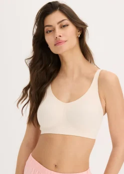 Clearance Sujetador acolchado Feel Comfort sin aros con corte láser Mujer Sin Costuras|Sujetadores
