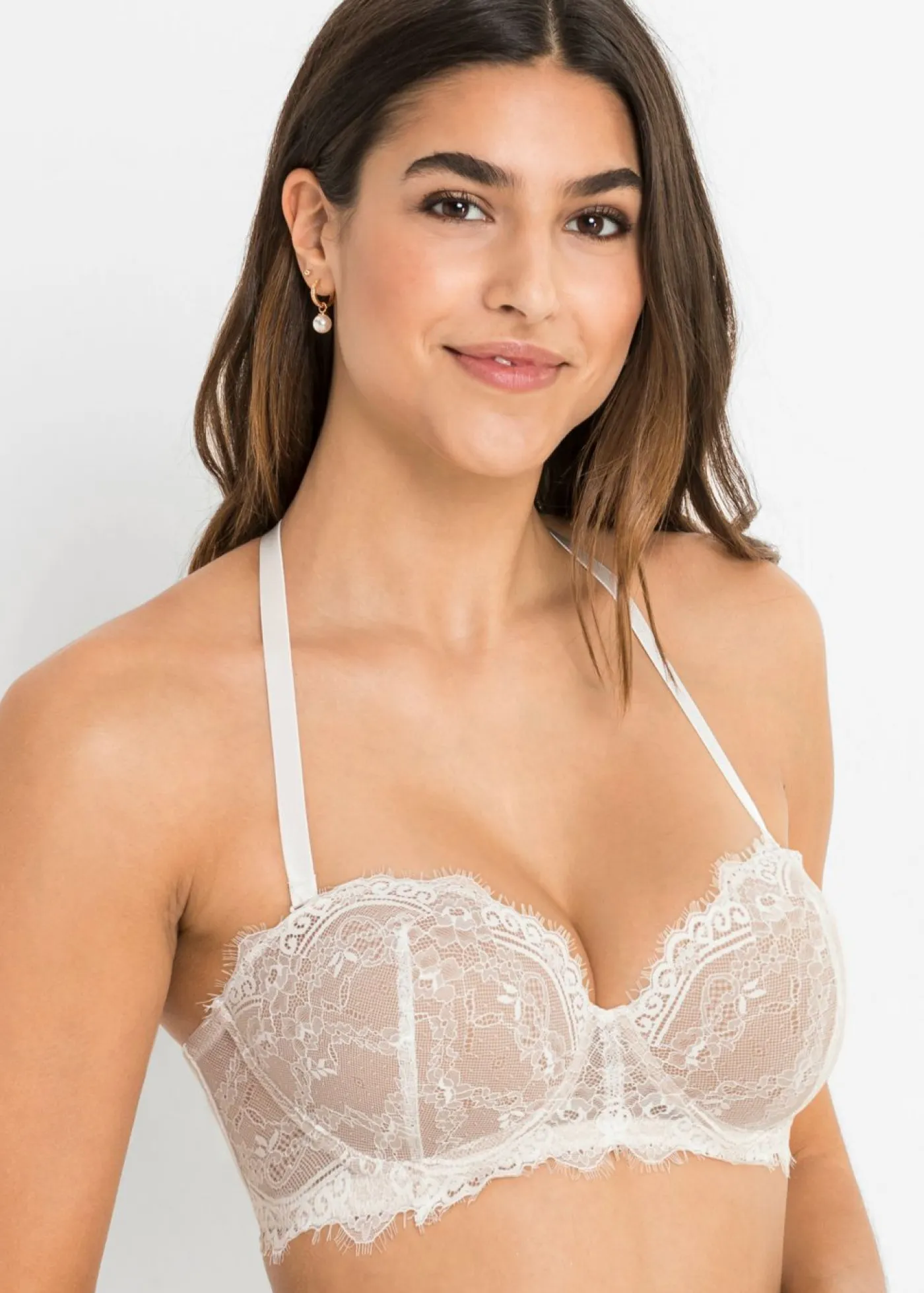 Online Sujetador balconette de encaje delicado Mujer Sujetadores|Lencería