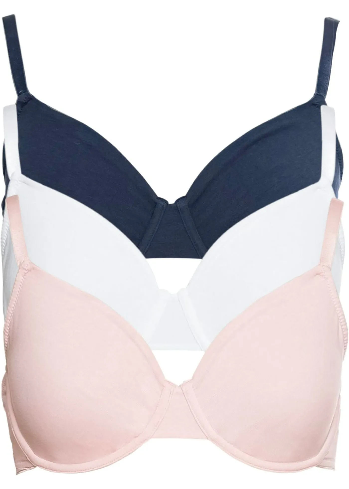 Best Sujetador básico de algodón orgánico con aros (3 unidades) Mujer Sujetadores|Básicos
