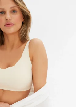 Discount Sujetador básico Feel Comfort con corte láser sin aros Mujer Sin Costuras|Sujetadores
