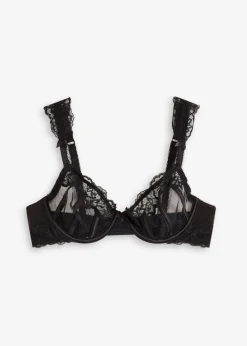Hot Sujetador con aros de encaje delicado Mujer Lencería Sexy|Sujetadores