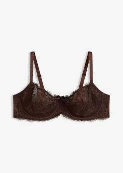 Sale Sujetador con aros, guateado lateral y encaje delicado Mujer Novedades