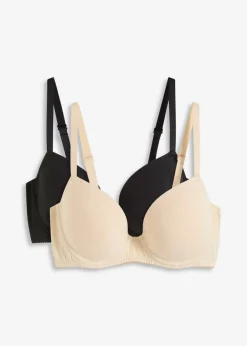 Sale Sujetador con aros y algodón orgánico (2 unidades) Mujer Básicos|Sujetadores