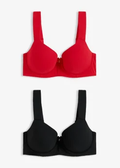 Hot Sujetador con aros y encaje (2 unidades) Mujer Sujetadores De Copa E A H|Ropa Interior De Algodón