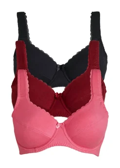 Clearance Sujetador con aros y suave algodón orgánico (3 unidades) Mujer Ropa Interior De Algodón
