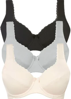 Online Sujetador con aros y suave algodón orgánico (3 unidades) Mujer Básicos|Sujetadores