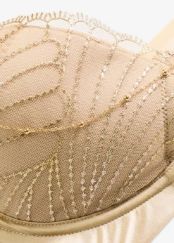 Outlet Sujetador con bordado delicado y accesorio de cadena desmontable Mujer Sujetadores De Copa E A H|Sujetadores