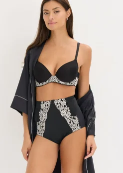 Discount Sujetador con encaje bicolor Mujer Lencería|Sujetadores De Copa E A H