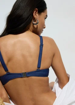 Sale Sujetador de bikini con aros y aspecto vaquero Mujer Conjuntos De Traje De Baño|Bikinis
