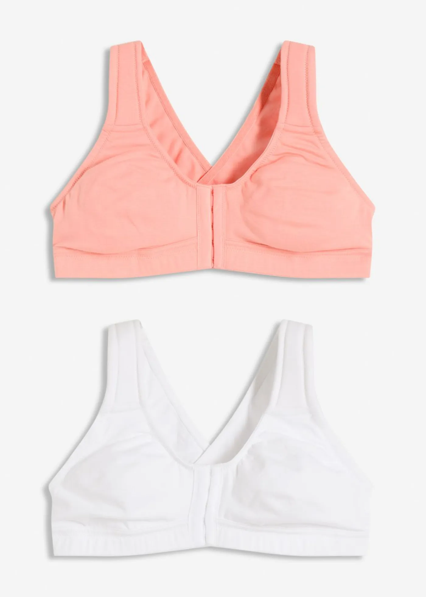 Sale Sujetador de cierre frontal, sin aros, con algodón orgánico (2 unidades) Mujer Básicos|Ropa Interior De Algodón