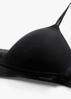 Clearance Sujetador Feel Comfort sin aros con inserto de malla Mujer Sin Costuras|Sujetadores