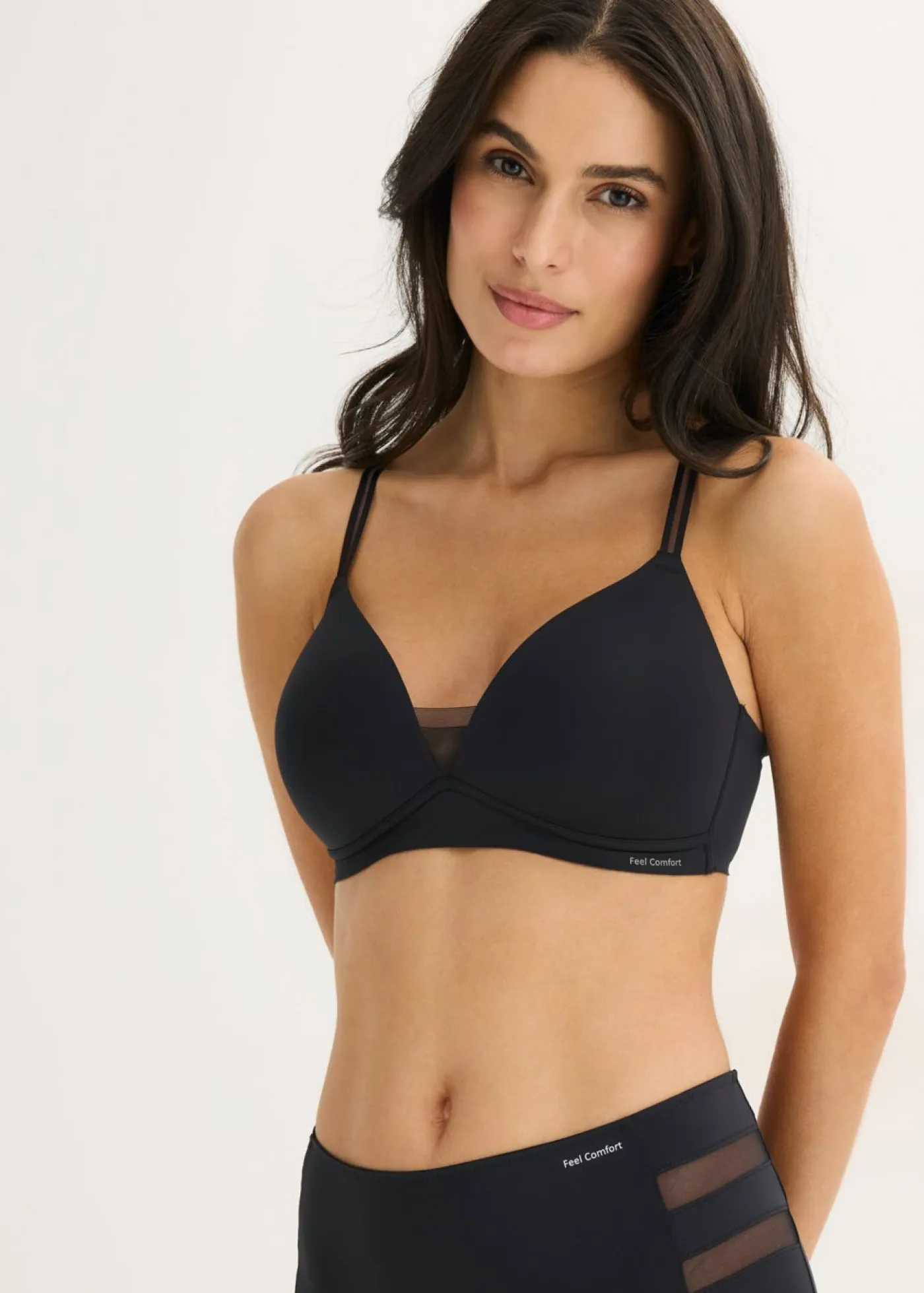 Clearance Sujetador Feel Comfort sin aros con inserto de malla Mujer Sin Costuras|Sujetadores