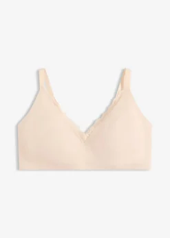 Outlet Sujetador Feel Comfort sin aros con corte láser y encaje Mujer Sin Costuras|Novedades