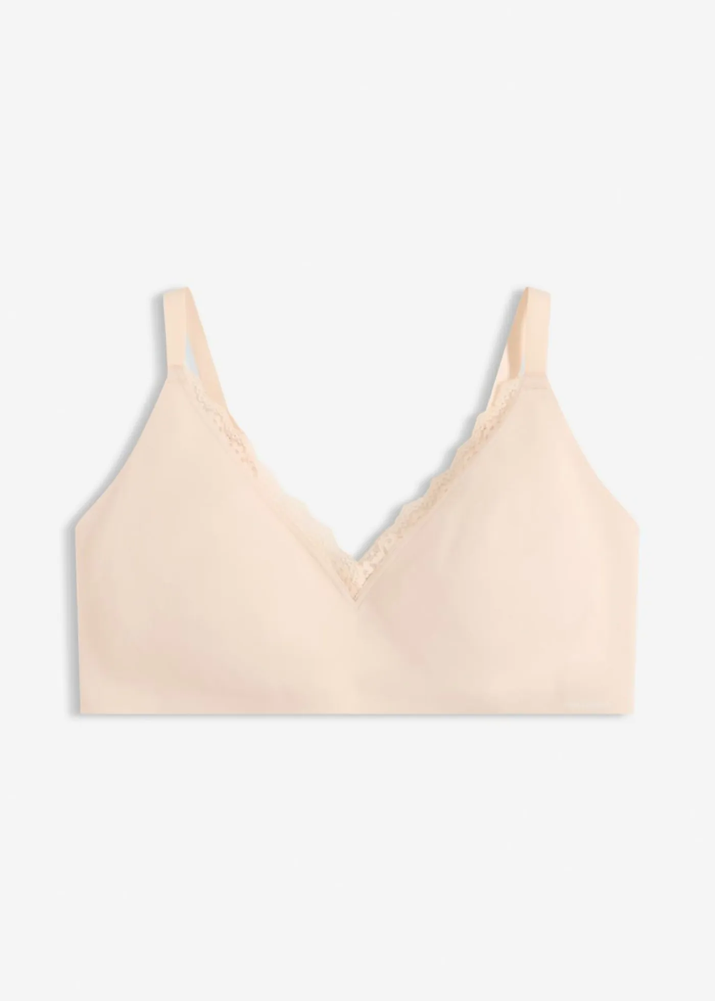 Outlet Sujetador Feel Comfort sin aros con corte láser y encaje Mujer Sin Costuras|Novedades