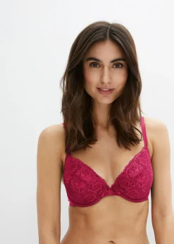 Outlet Sujetador push-up con encaje fino (3 unidades) Mujer Sujetadores De Copa E A H|Sujetadores