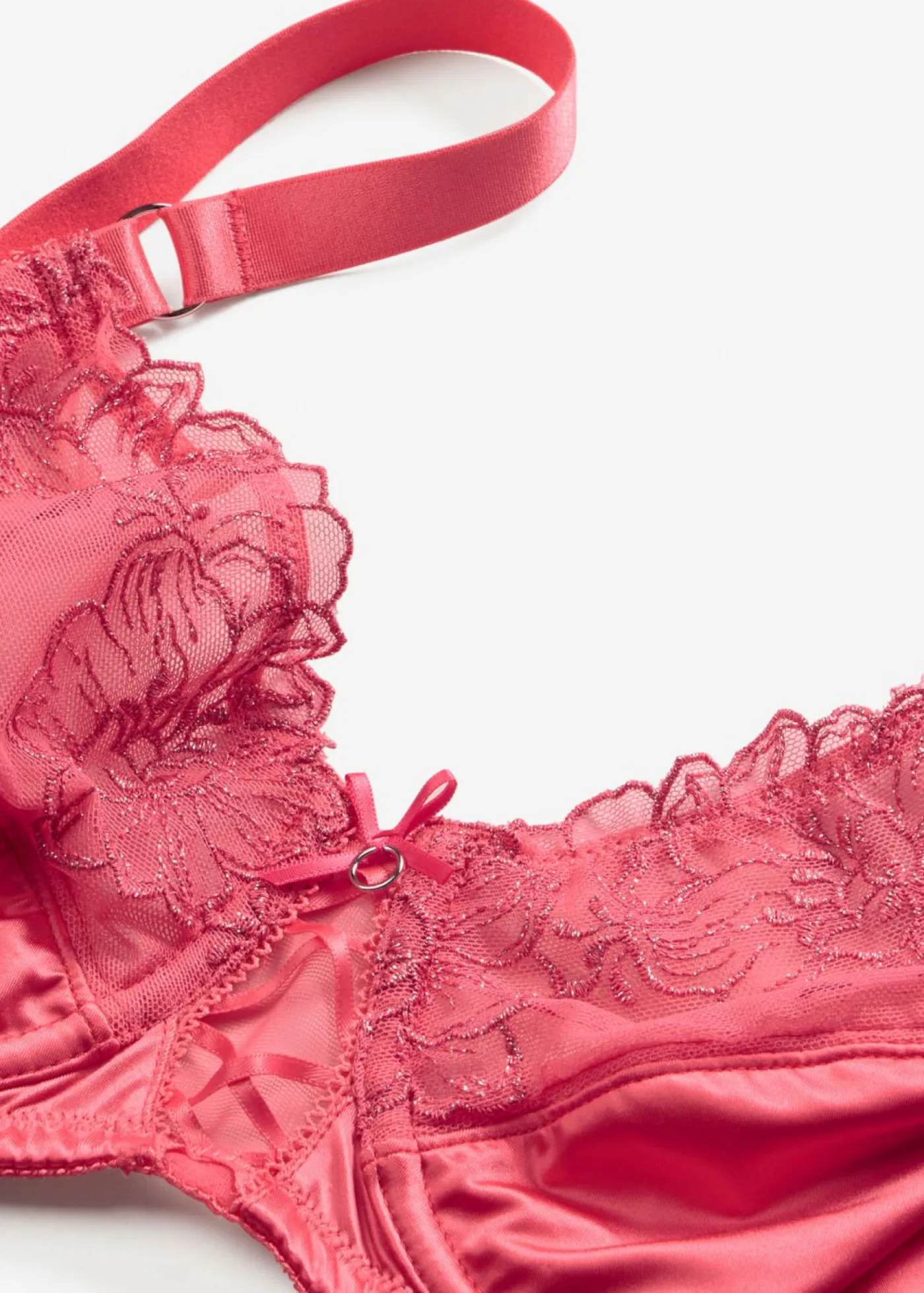 Best Sujetador reductor con bordado brillante de flores Mujer Sujetadores|Lencería