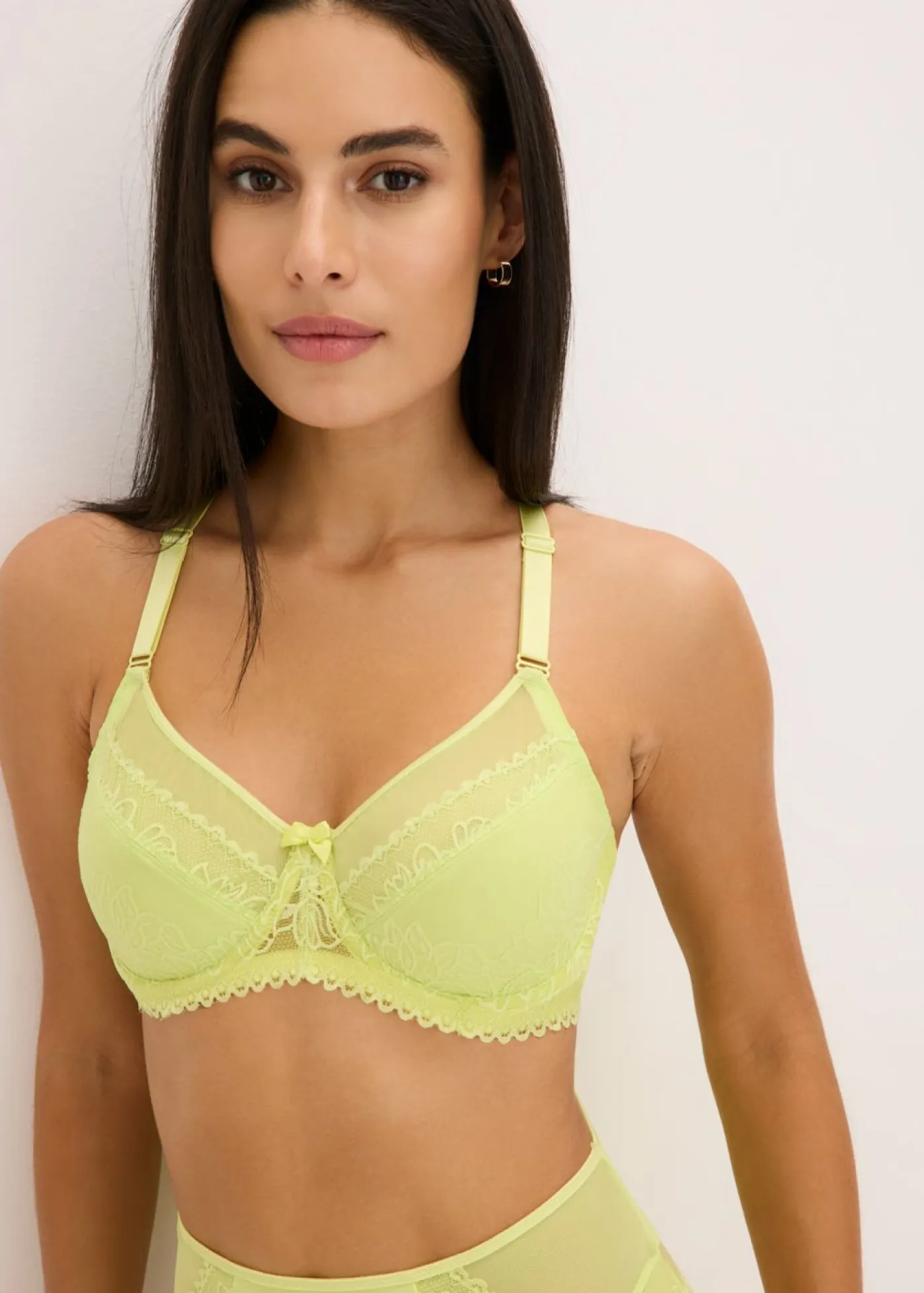 Clearance Sujetador reductor con encaje delicado Mujer Sujetadores|Sujetadores De Copa E A H