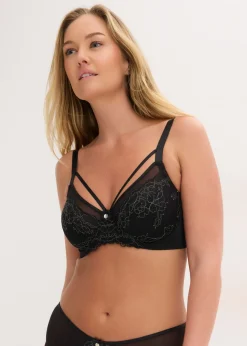 Hot Sujetador reductor con encaje delicado Mujer Lencería