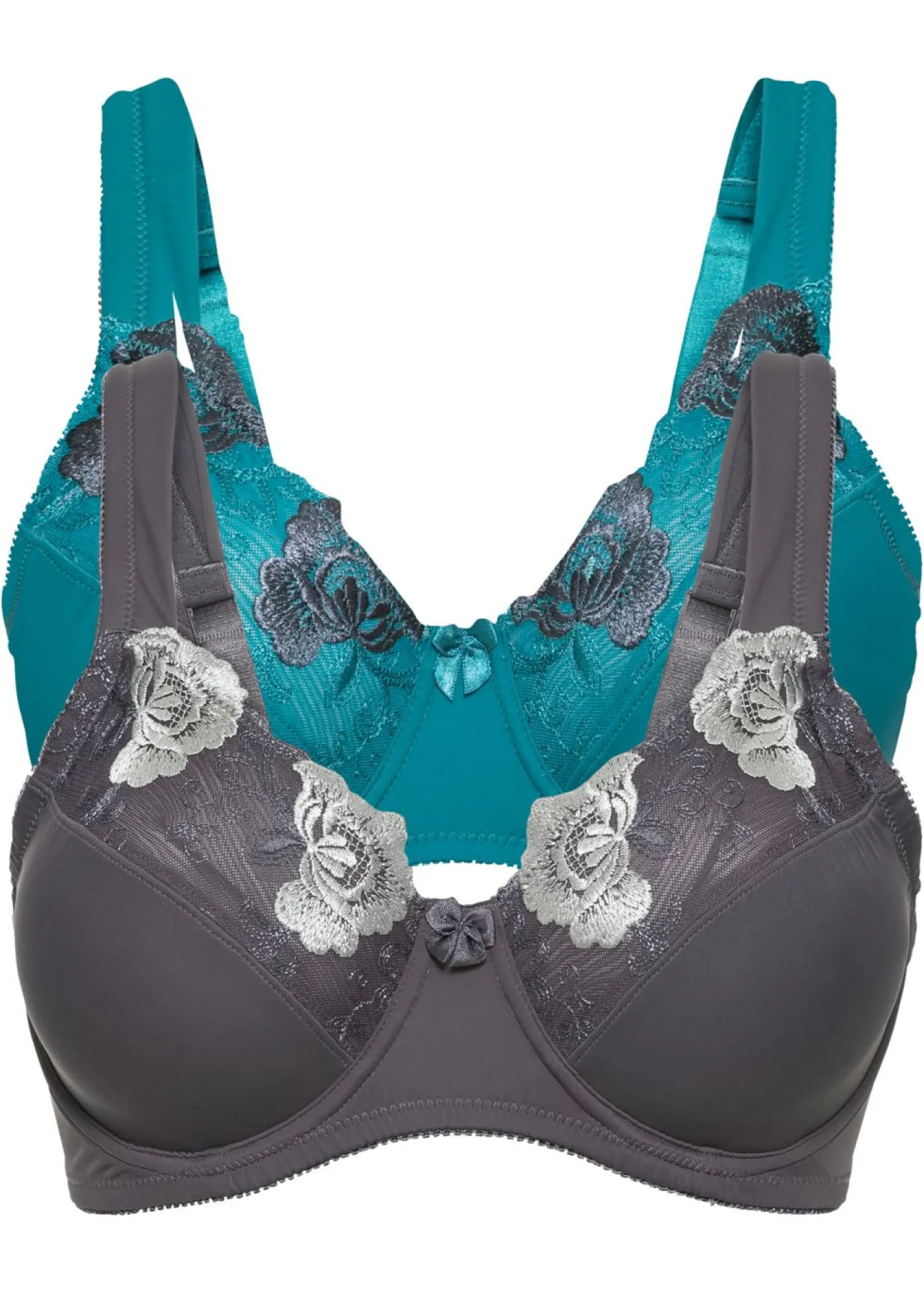 New Sujetador reductor con tirantes acolchados (2 unidades) Mujer Sujetadores