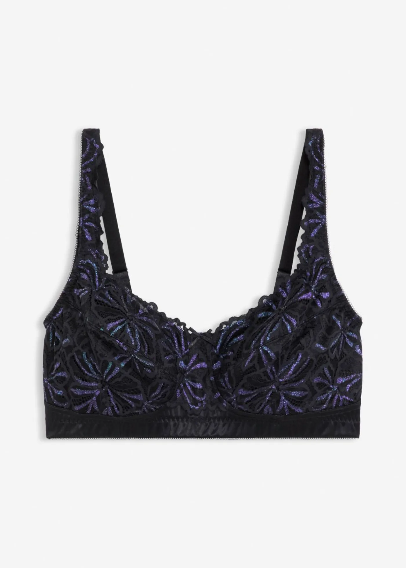 Best Sujetador reductor sin aros con hilo brillante multicolor Mujer Sujetadores De Copa E A H|Sujetadores