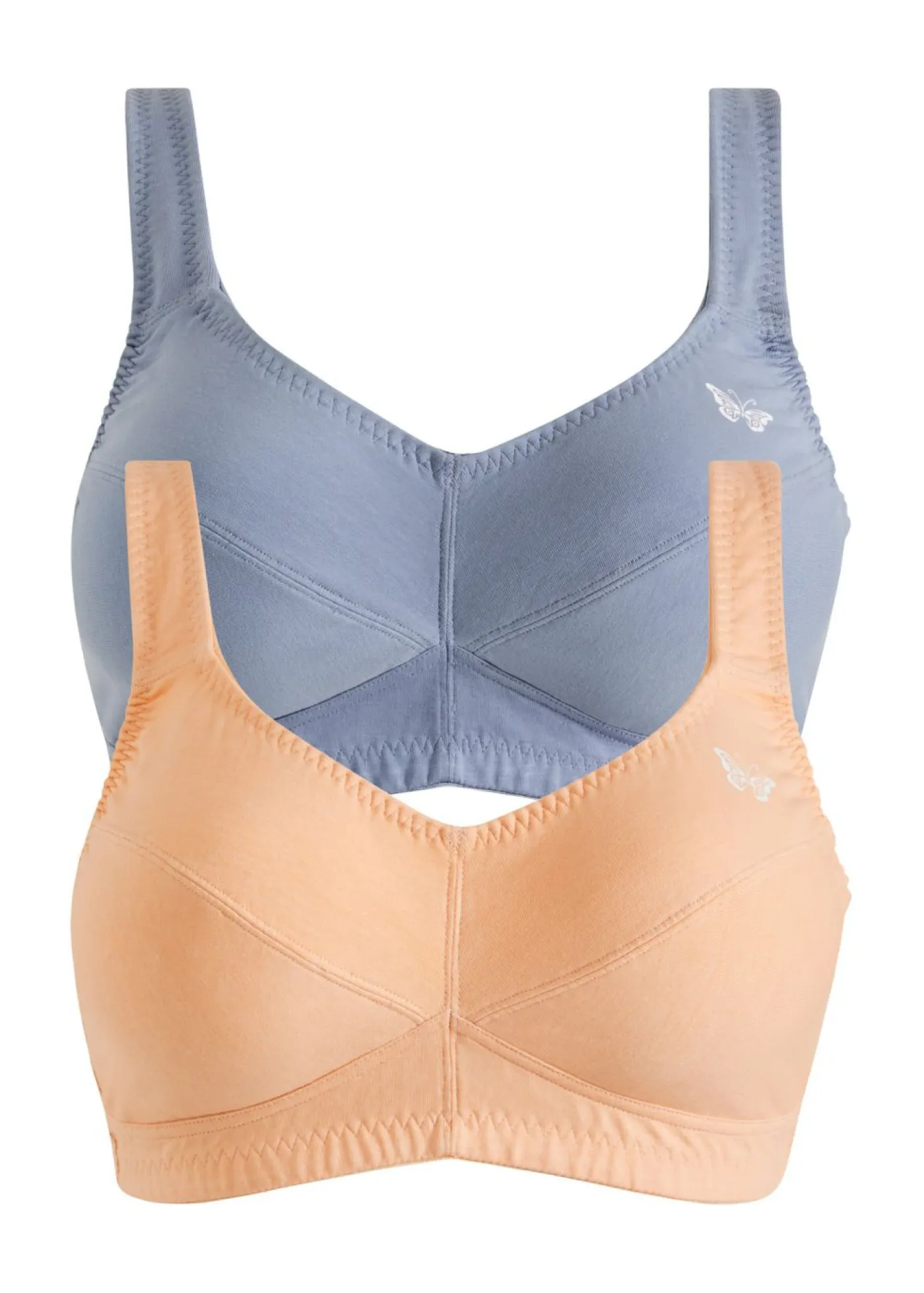 New Sujetador sin aros de algodón orgánico (2 unidades) Mujer Básicos|Ropa Interior De Algodón