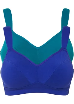 Best Sujetador sin aros de algodón orgánico (2 unidades) Mujer Ropa Interior De Algodón|Sujetadores De Copa E A H