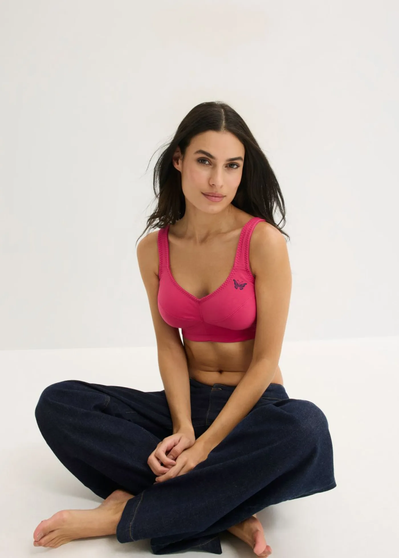 Hot Sujetador sin aros de algodón orgánico (2 unidades) Mujer Básicos|Ropa Interior De Algodón