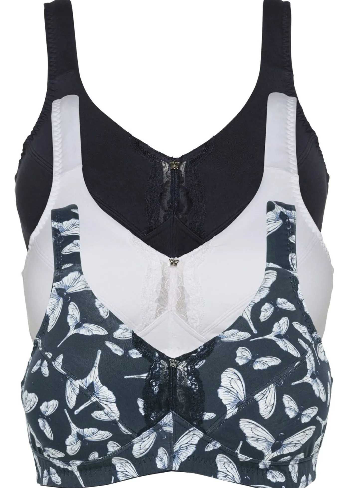 New Sujetador sin aros de algodón orgánico (3 unidades) Mujer Sujetadores|Ropa Interior De Algodón