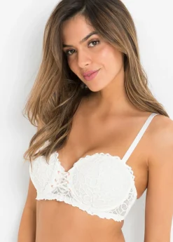 Outlet Sujetador tipo balconette de encaje fino Mujer Lencería|Sujetadores
