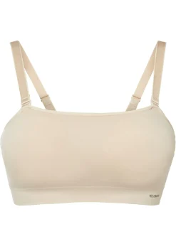 Hot Sujetador tipo bandeau sin costuras Feel Comfort con tirantes desmontables Mujer Sin Costuras|Sujetadores