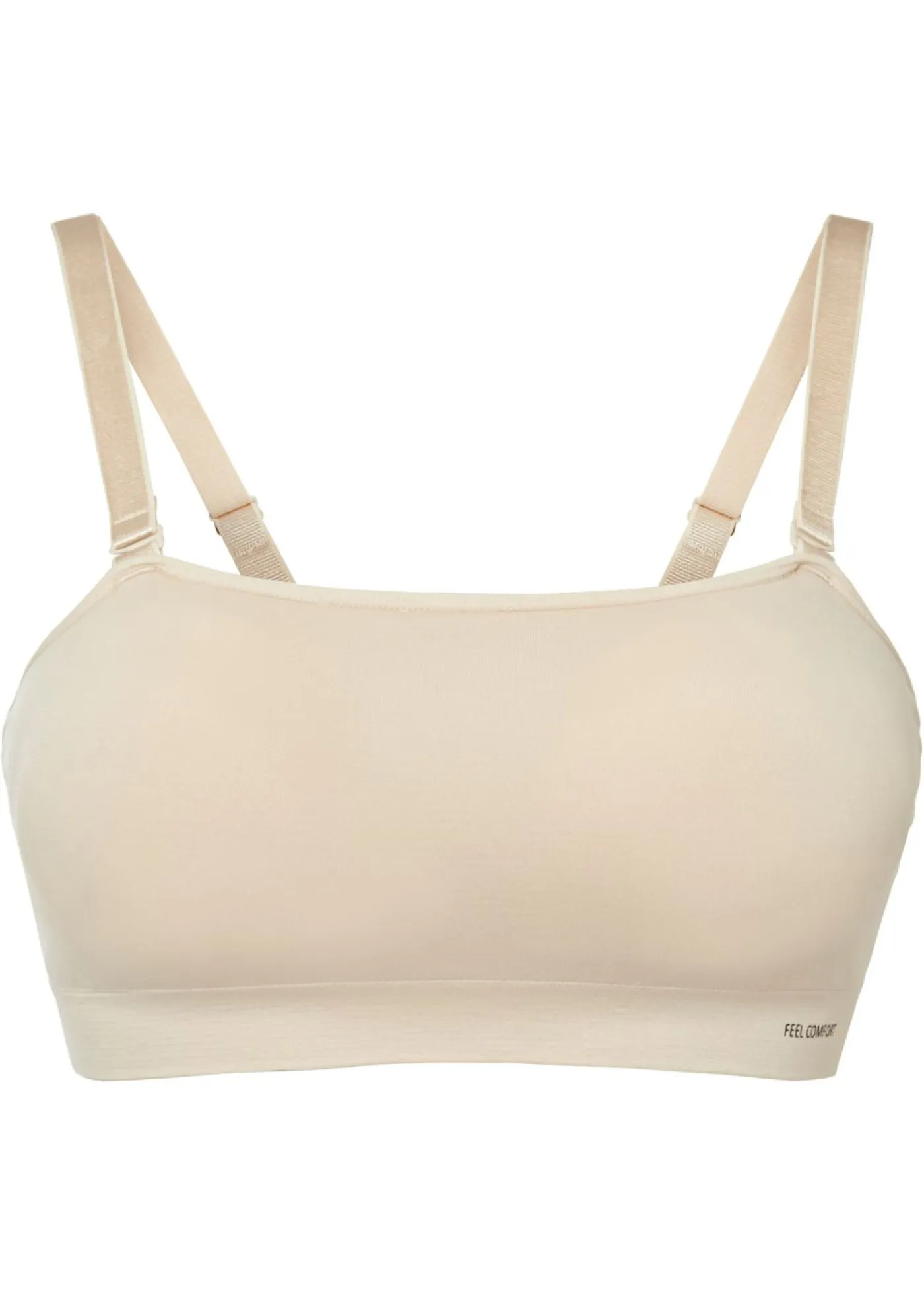 Hot Sujetador tipo bandeau sin costuras Feel Comfort con tirantes desmontables Mujer Sin Costuras|Sujetadores