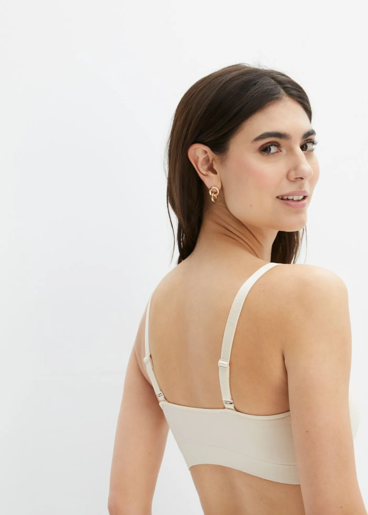 Hot Sujetador tipo bandeau sin costuras Feel Comfort con tirantes desmontables Mujer Sin Costuras|Sujetadores