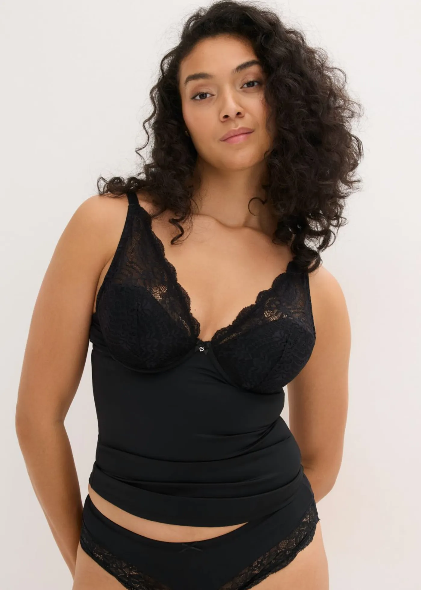 Best Sujetador tipo top con efecto moldeador medio y encaje Mujer Ropa Interior Moldeadora