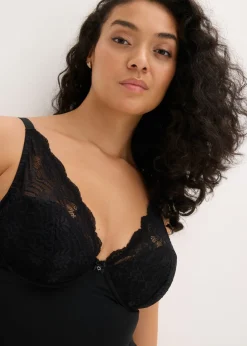 Best Sujetador tipo top con efecto moldeador medio y encaje Mujer Ropa Interior Moldeadora
