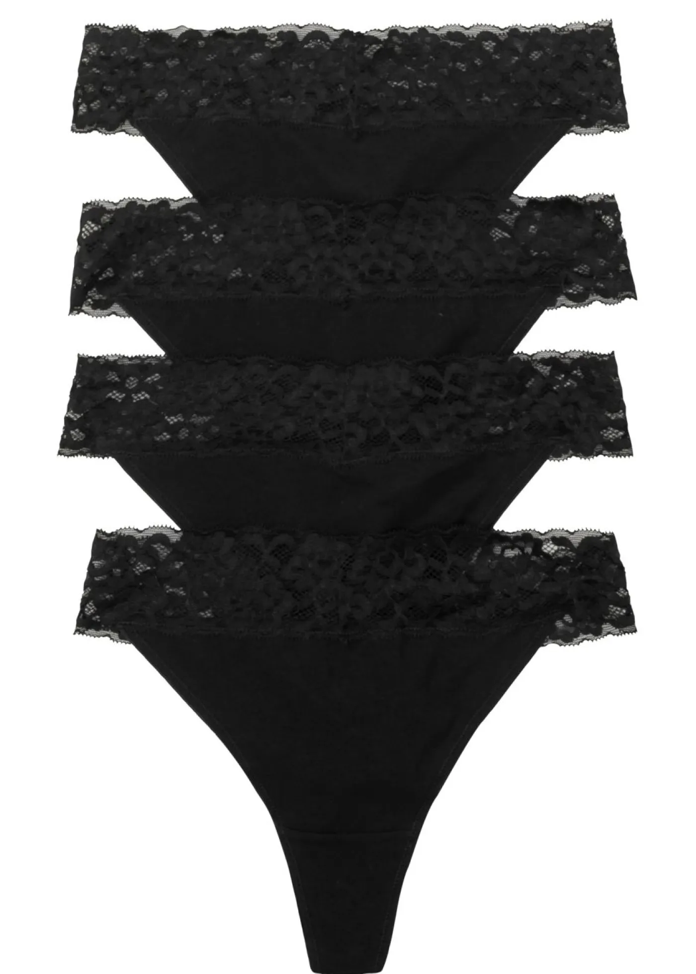 Online Tanga (4 unidades) con algodón Mujer Ropa Interior De Algodón|Bragas