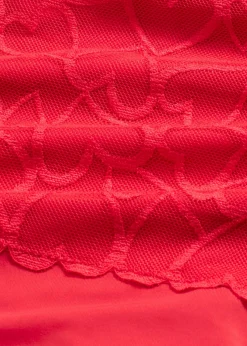 Best Tanga con efecto moldeador medio y encaje de corazones Mujer Ropa Interior Moldeadora|Bragas