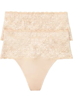 Online Tanga con efecto moldeador medio (2 unidades) Mujer Temática·Lencería De Primavera|Bragas