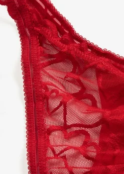 Discount Tanga con encaje de corazones Mujer Lencería|Bragas