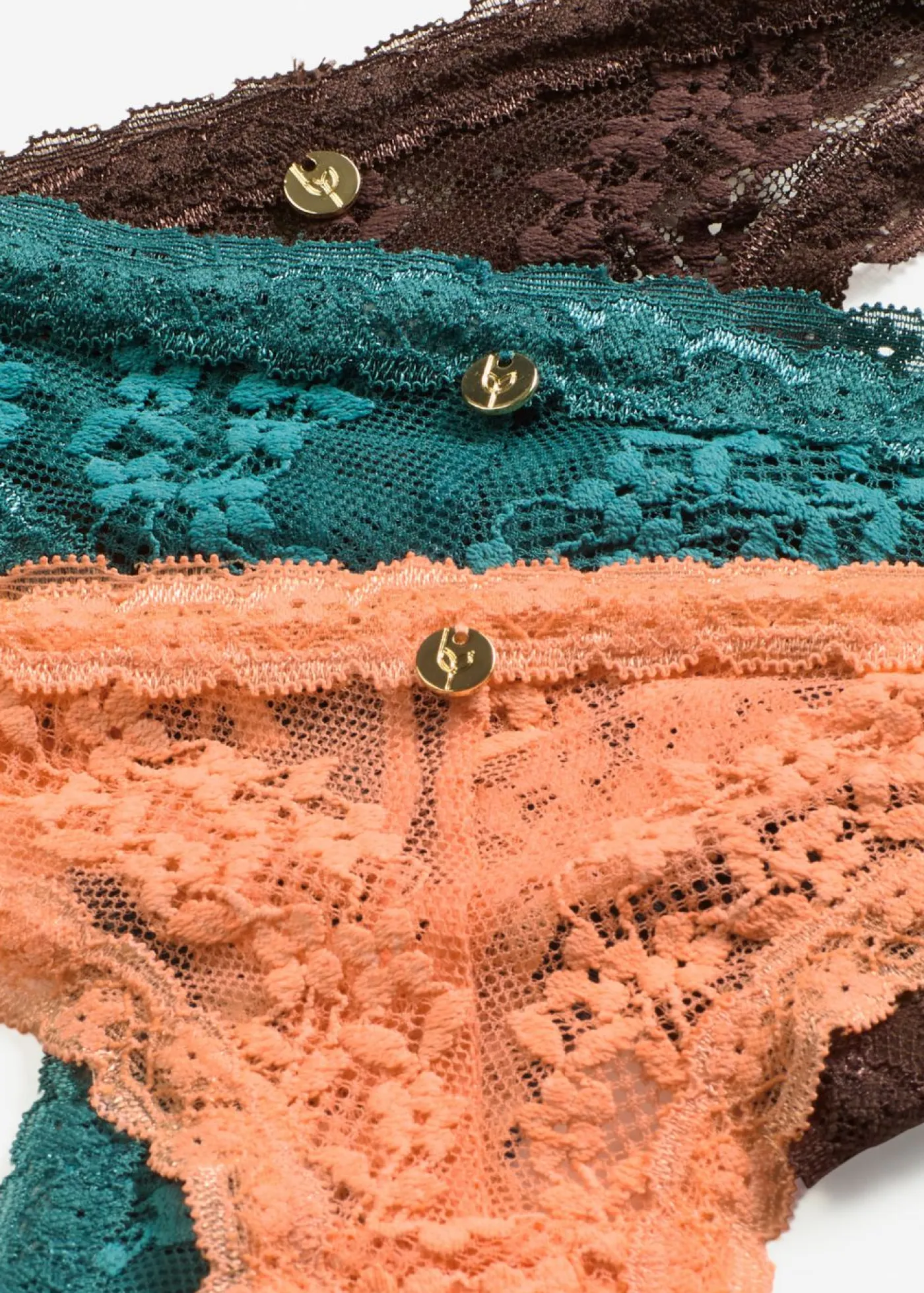 Sale Tanga con encaje de flores (3 unidades) Mujer Temática·Lencería De Primavera|Lencería