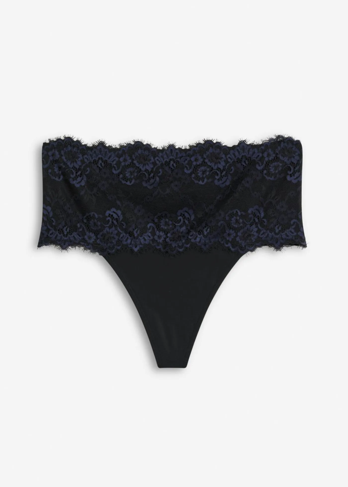 Tanga con encaje y efecto moldeador medio Mujer Ropa Interior Moldeadora|Bragas