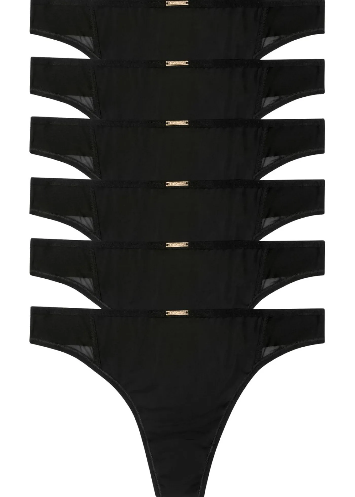 Tanga de microfibra de la serie Feel Comfort (6 unidades) Mujer Ropa Interior Deportiva|Básicos