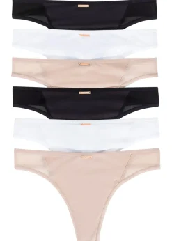 Discount Tanga de microfibra de la serie Feel Comfort (6 unidades) Mujer Ropa Interior Deportiva|Básicos