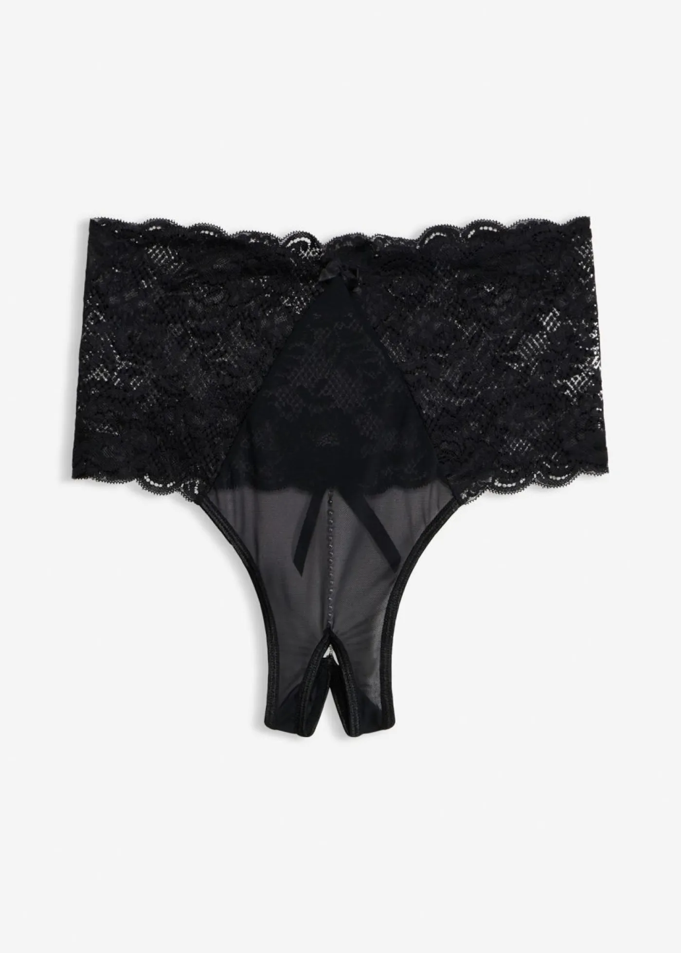 Online Tanga de talle alto con abertura y cadena desmontable Mujer Lencería Sexy