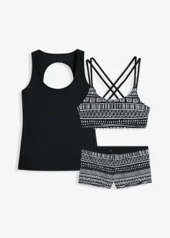 Online Tankini (3 piezas) con sujetador bustier Mujer Ropa De Baño Cubridora|Ropa De Baño Deportiva