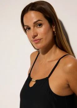 Best Tankini con aberturas en el escote (2 piezas) Mujer Tankinis