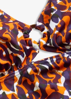 Clearance Tankini con cuello halter (2 piezas) con detalle de anilla Mujer Tankinis