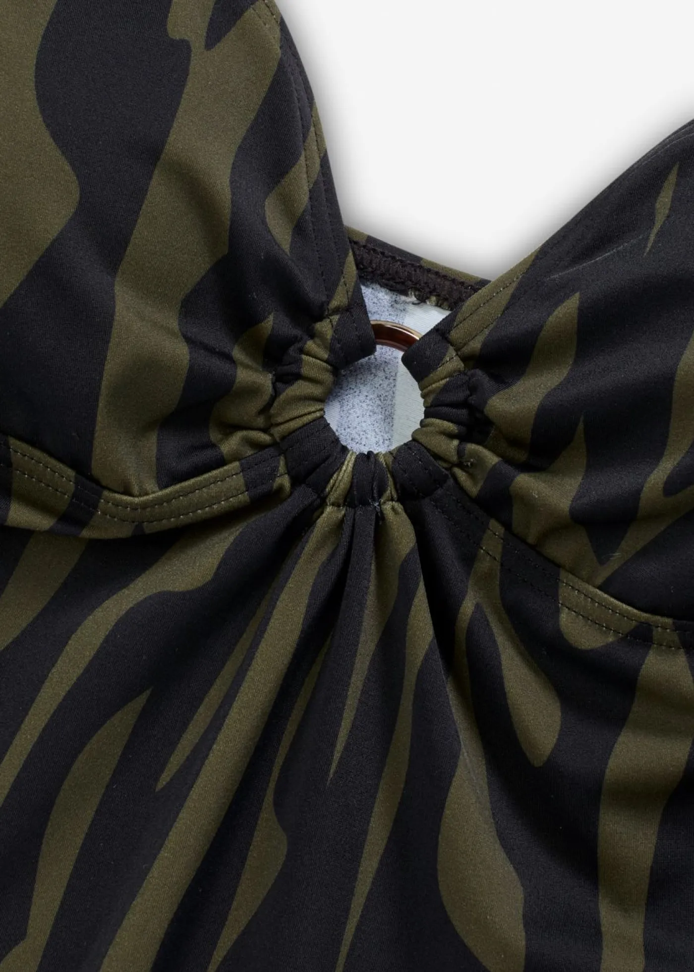 Tankini con detalle de anilla (2 piezas) Mujer Tankinis
