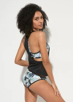 Best Tankini holgado (3 piezas) con top de bikini tipo bustier Mujer Tankinis